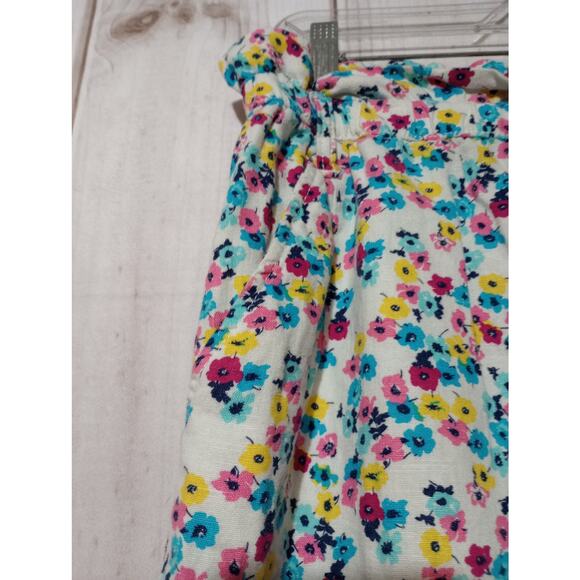 A.N.A Shorts‎ Womens Large Linen High Rise Elastic Waist Floral Pockets Summer - Picture 3 of 8